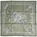 Hermes Carre 55 Chorus Stellarum Bandana Scarf Silk Khaki Multicolor