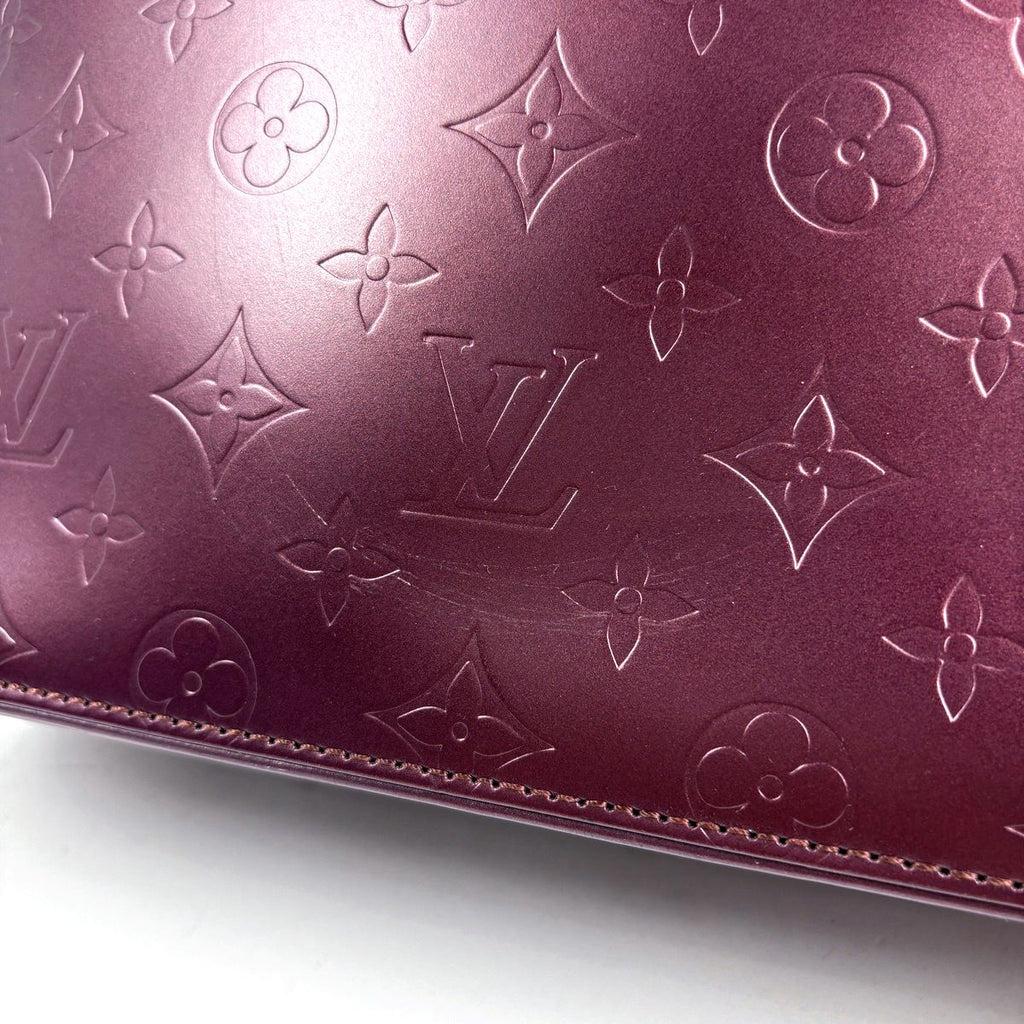 Louis Vuitton Stockton Shoulder Bag Tote Monogram Matte Violet — view 4