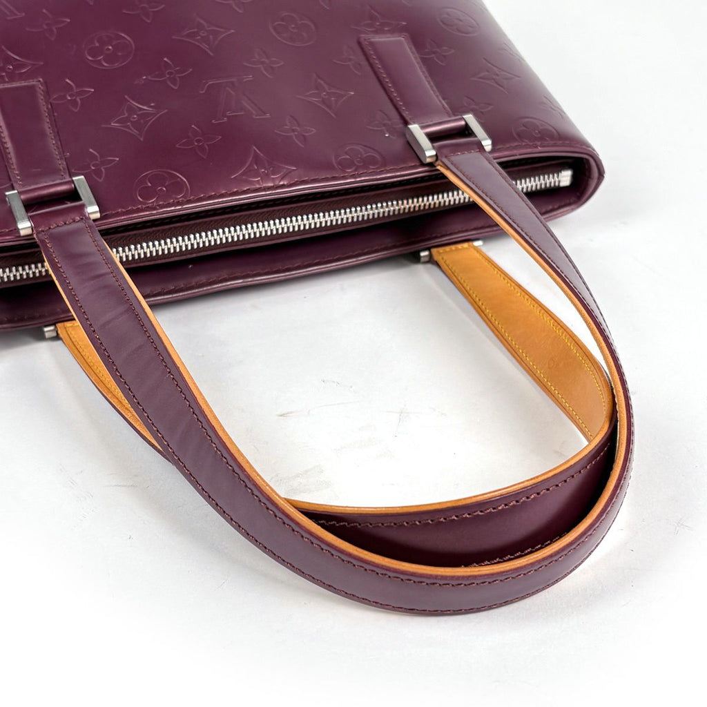 Louis Vuitton Stockton Shoulder Bag Tote Monogram Matte Violet — view 7