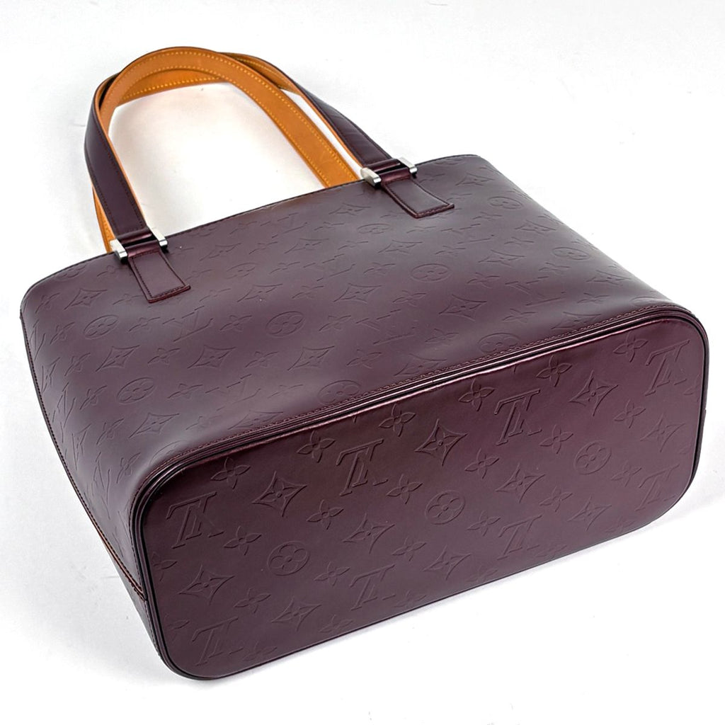 Louis Vuitton Stockton Shoulder Bag Tote Monogram Matte Violet — view 2