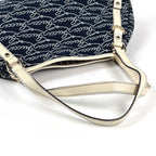 Gucci Logo Tote Abbey Canvas Navy White — view 6
