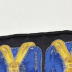 Chanel Logo Pattern Scarf Silk Black Gold Multicolor — view 4