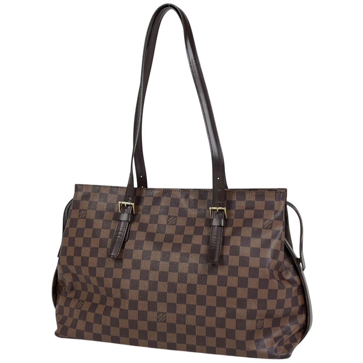 Louis Vuitton Chelsea Tote Shoulder Bag Damier Brown