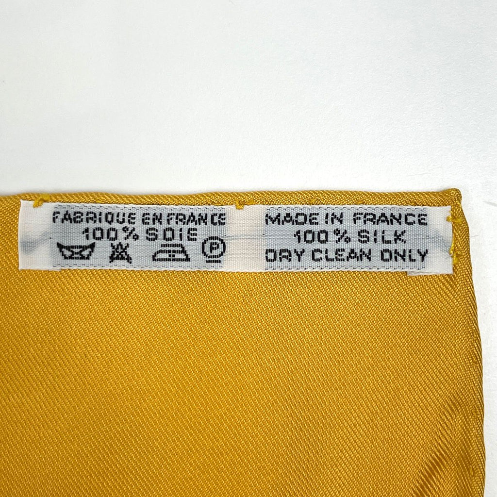 Hermes Carre 90 Feria de Sevilla Seville Holiday Scarf Silk Yellow Multicolor — view 2