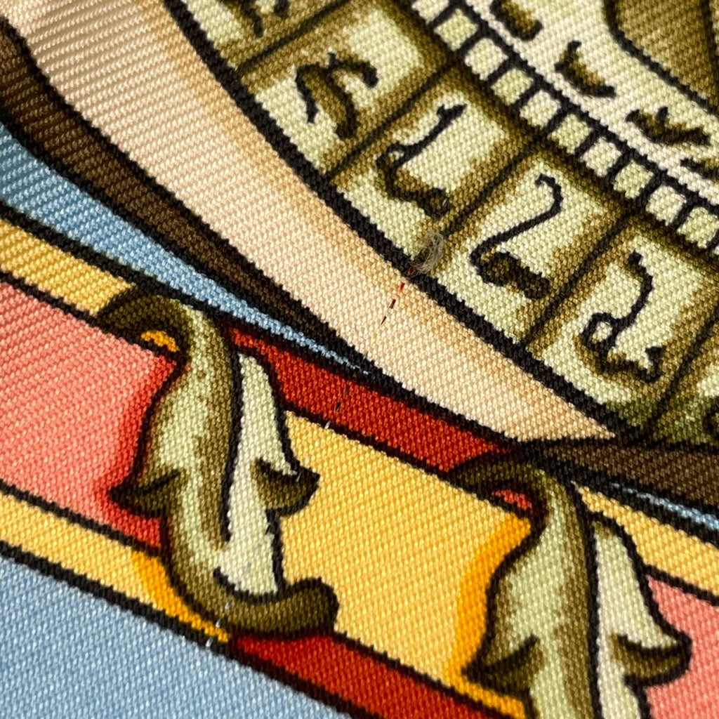 Hermes Carre 90 Reves D'espace Dream Space Scarf Silk Light Blue Multicolor — view 3