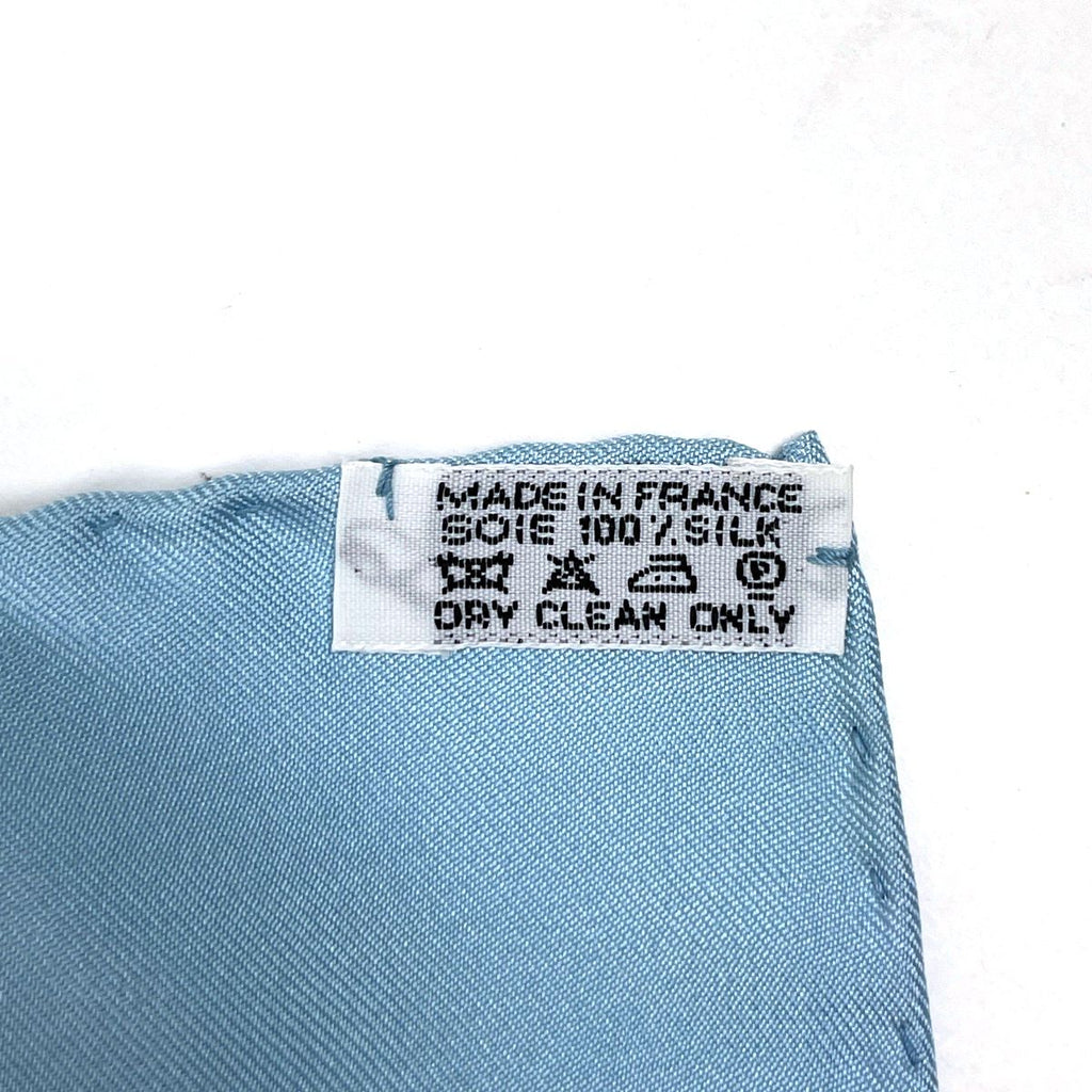 Hermes Carre 90 Reves D'espace Dream Space Scarf Silk Light Blue Multicolor — view 2