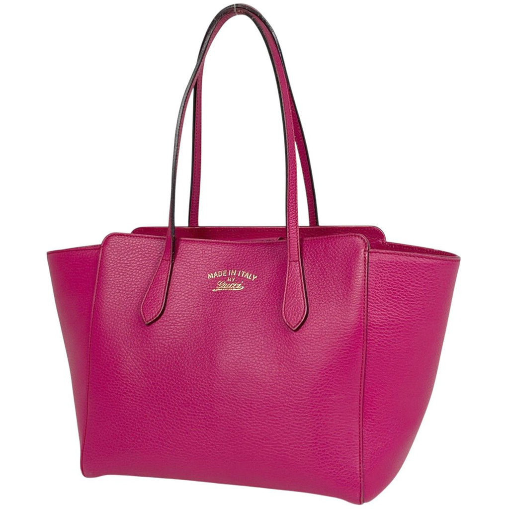 Gucci Swing Tote Leather Pink