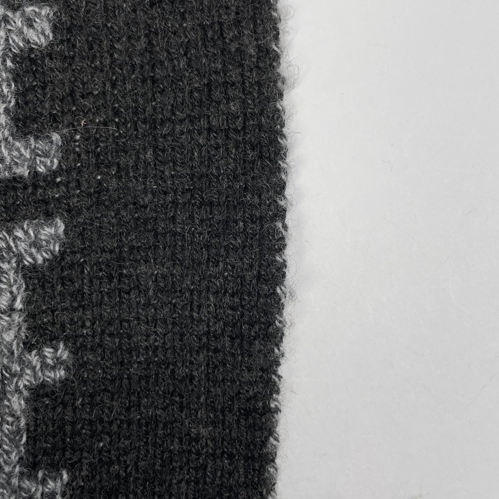 Hermes Logo Scarf Martin Margiela Era Cashmere Black — view 3