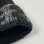 Hermes Logo Knit Cap Martin Margiela Era Hat Cashmere Black — view 3
