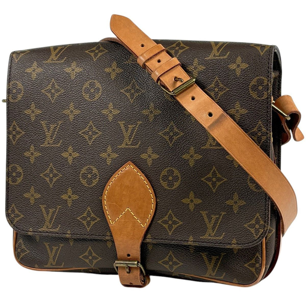 Louis Vuitton Cartouchiere Shoulder Bag Monogram Brown