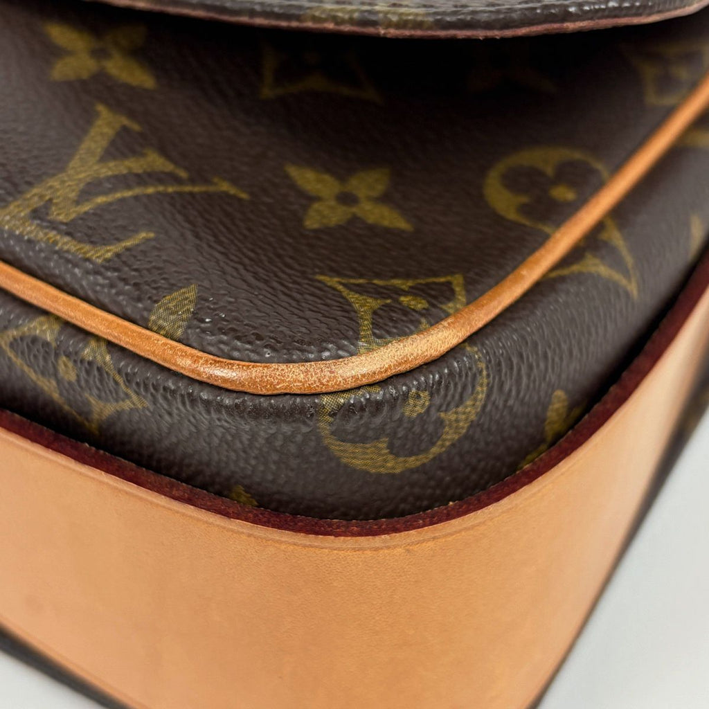 Louis Vuitton Cartouchiere Shoulder Bag Monogram Brown — view 3