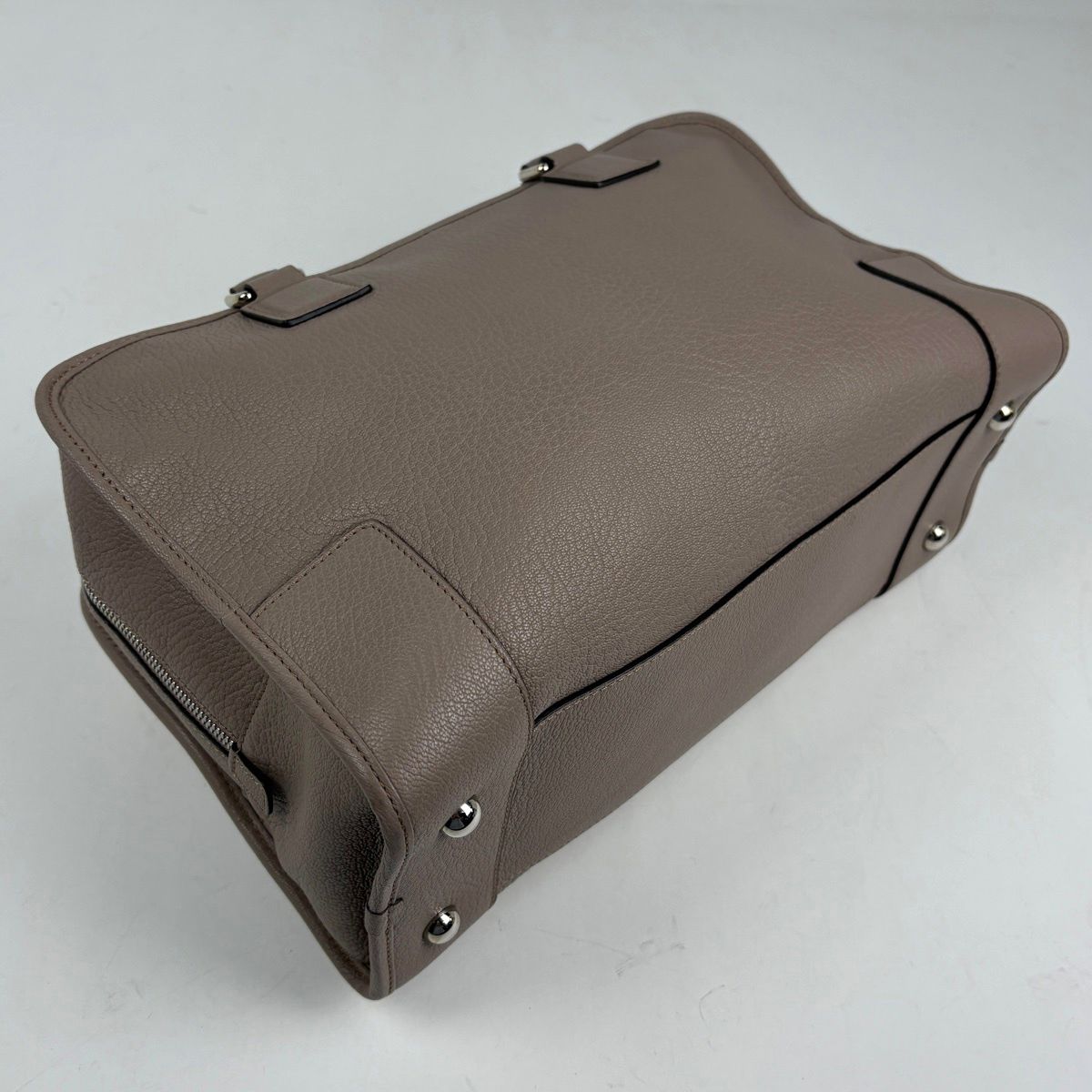 Loewe Amazona 36 Anagram Leather Gray Ju Handbag — view 2