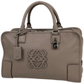 Loewe Amazona 36 Anagram Leather Gray Ju Handbag