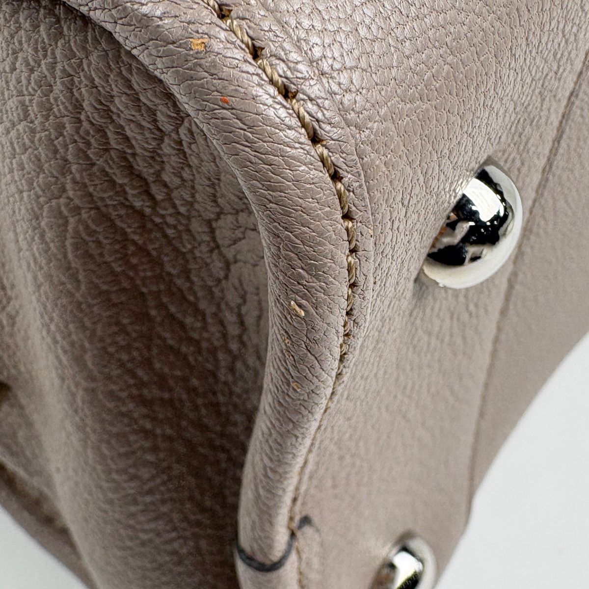 Loewe Amazona 36 Anagram Leather Gray Ju Handbag — view 4