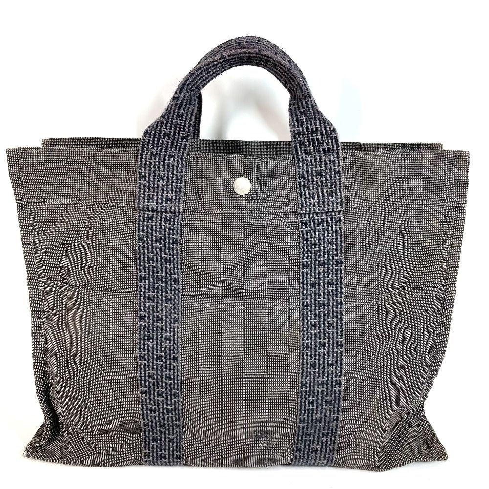 Hermes Handbag Her Line Canvas Gray