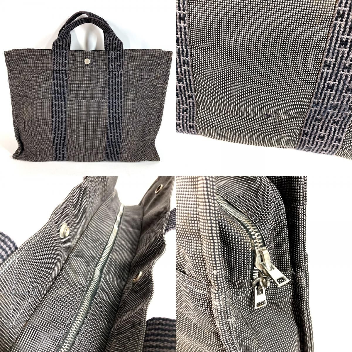 Hermes Handbag Her Line Canvas Gray — view 8