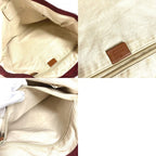 Gucci Shoulder Bag GG Logo Leather Nylon Wine — view 9