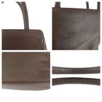 Prada Vintage Brown Silver Leather Tote — view 6