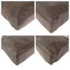 Prada Vintage Brown Silver Leather Tote — view 3