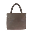 Prada Vintage Brown Silver Leather Tote — view 2