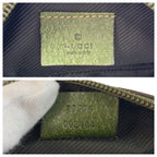 Gucci Horsebit Beige Green Canvas Pouch Makeup — view 3