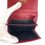 Gucci Red Gold Leather Fold Wallet Compact — view 4