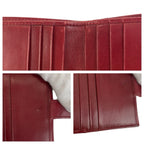 Gucci Red Gold Leather Fold Wallet Compact — view 8