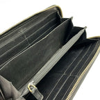 Saint Laurent Rive Gauche Wallet Mail Black Zip Around Leather — view 3