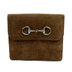 Gucci Hook Wallet Horsebit Brown