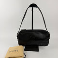 Loewe Anagram Shoulder Bag Black Leather Vintage
