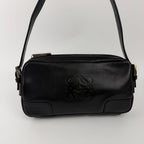 Loewe Anagram Shoulder Bag Black Leather Vintage — view 2