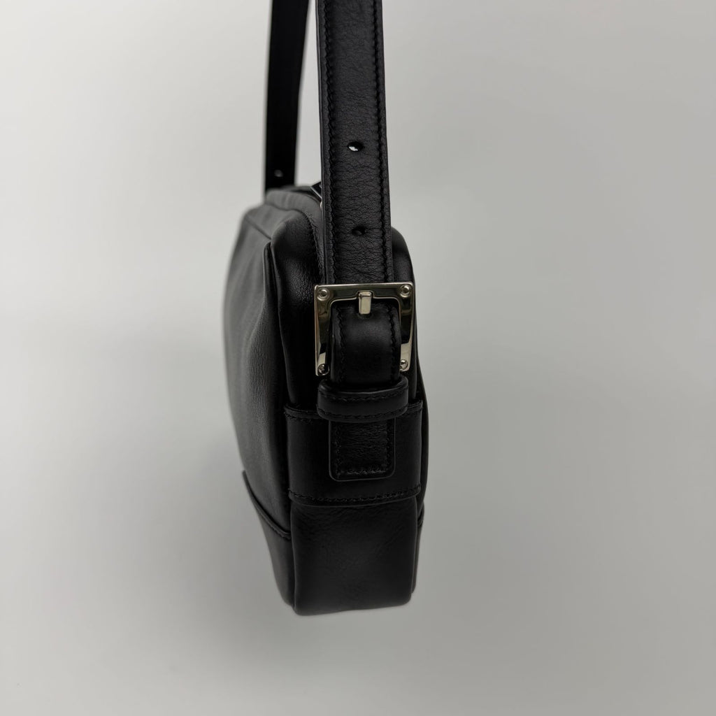 Loewe Anagram Shoulder Bag Black Leather Vintage — view 5