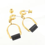 Hermes Elitage Equestre Etrier PM Earrings — view 3