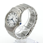 Cartier Santos Round SS Quartz Watch — view 2