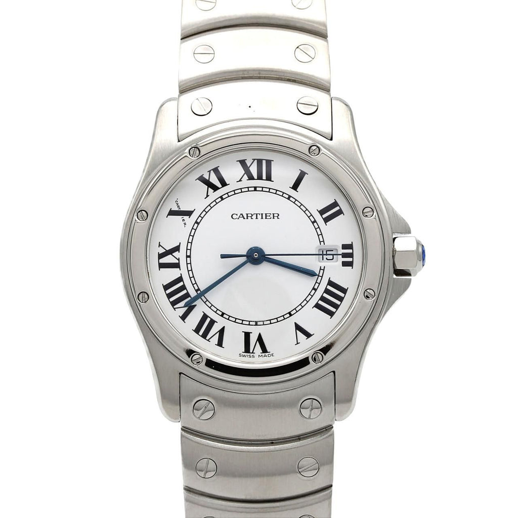Cartier Santos Round SS Quartz Watch