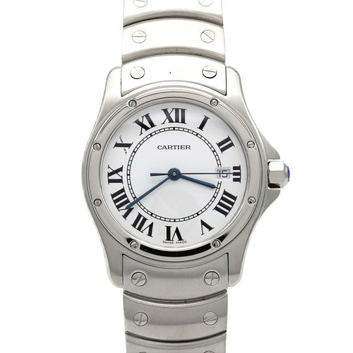 Cartier Santos Round SS Quartz Watch