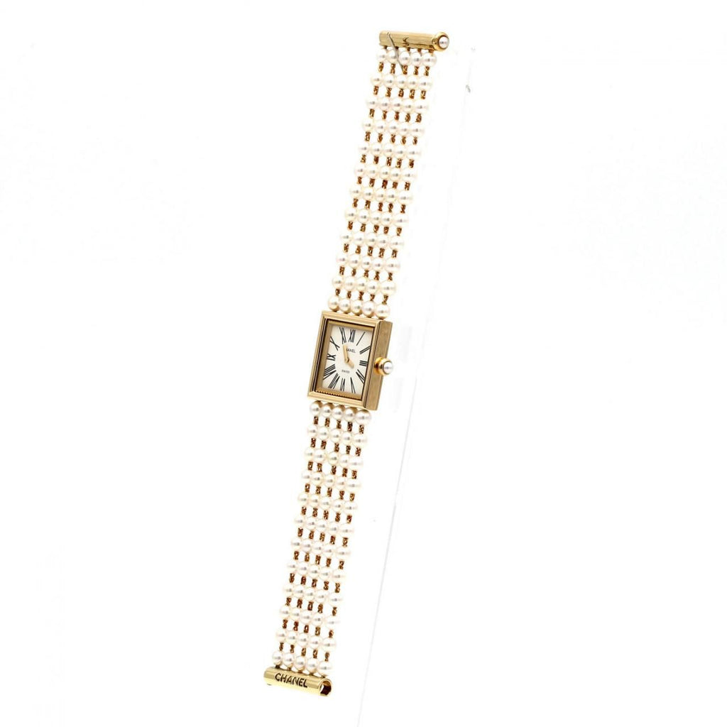 Chanel Mademoiselle YG Pearl Bracelet M YG Quartz — view 2
