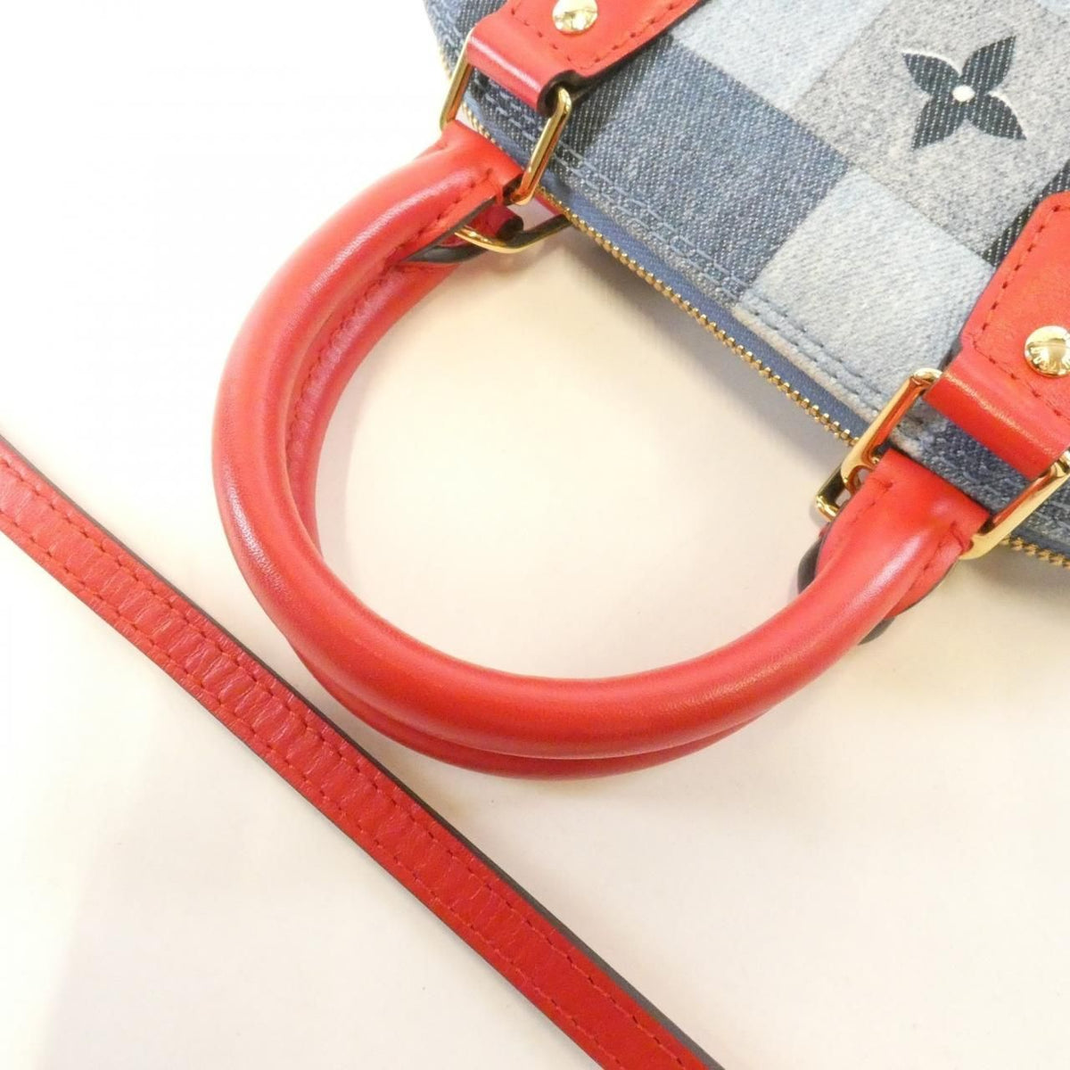 Louis Vuitton Denim Monogram Alma BB — view 7