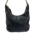 Gucci Soho Interlocking Chain Shoulder Bag Black — view 3