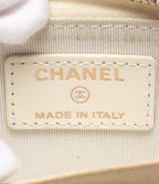 Chanel Coin Case Gold Caviar Leather Quilted CC Logo — view 7