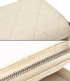 Chanel Coin Case Gold Caviar Leather Quilted CC Logo — view 9