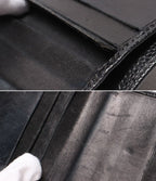 Chanel Hook Trifold Wallet Caviar Leather CC Logo — view 7