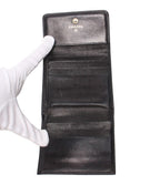 Chanel Hook Trifold Wallet Caviar Leather CC Logo — view 5