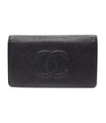 Chanel Wallet Caviar Leather CC Logo
