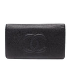 Chanel Wallet Caviar Leather CC Logo