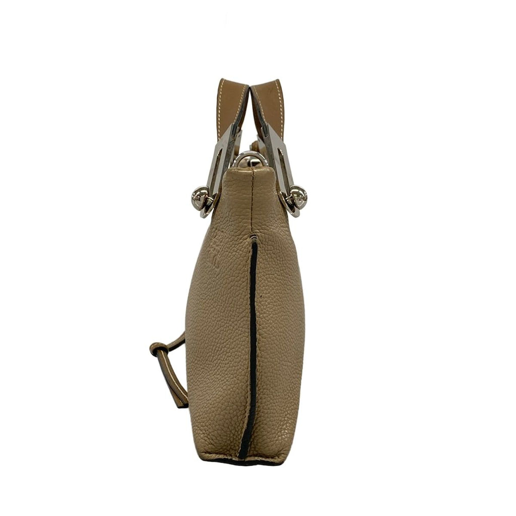 Loewe Handbag Missy Gray Beige 2-Way Leather — view 4