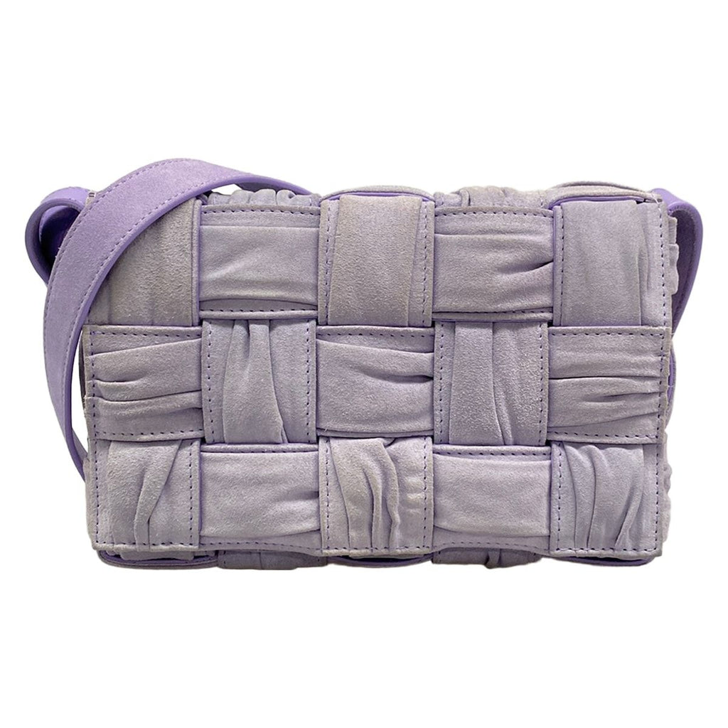 Bottega Veneta Shoulder Bag Cassette Light Purple Leather