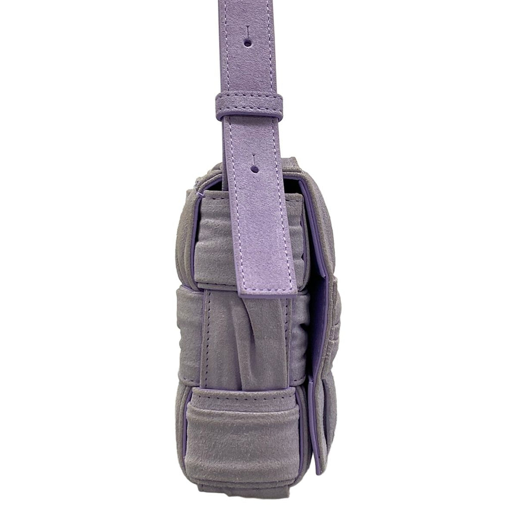 Bottega Veneta Shoulder Bag Cassette Light Purple Leather — view 2
