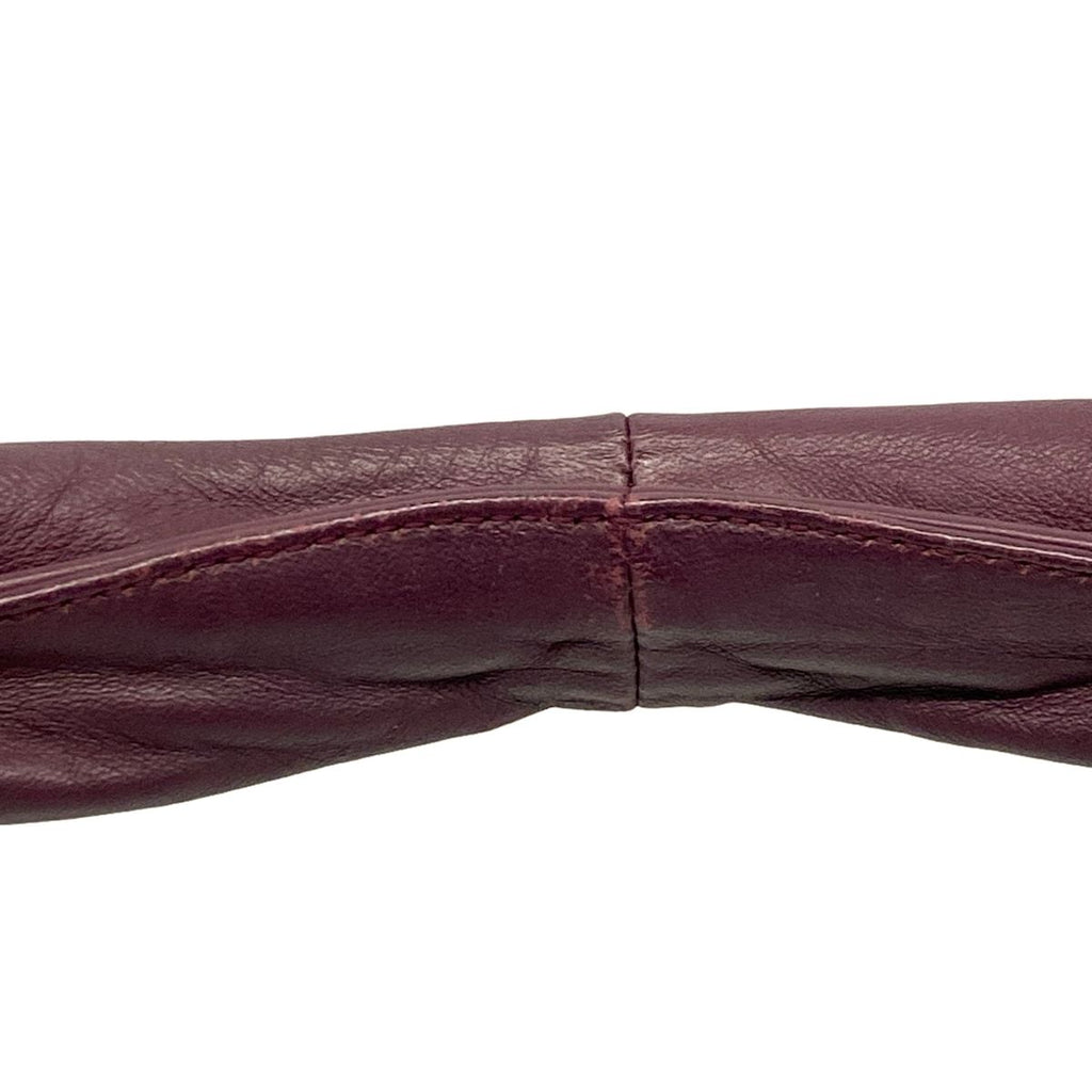 Bottega Veneta Shoulder Bag Bordeaux Leather — view 9