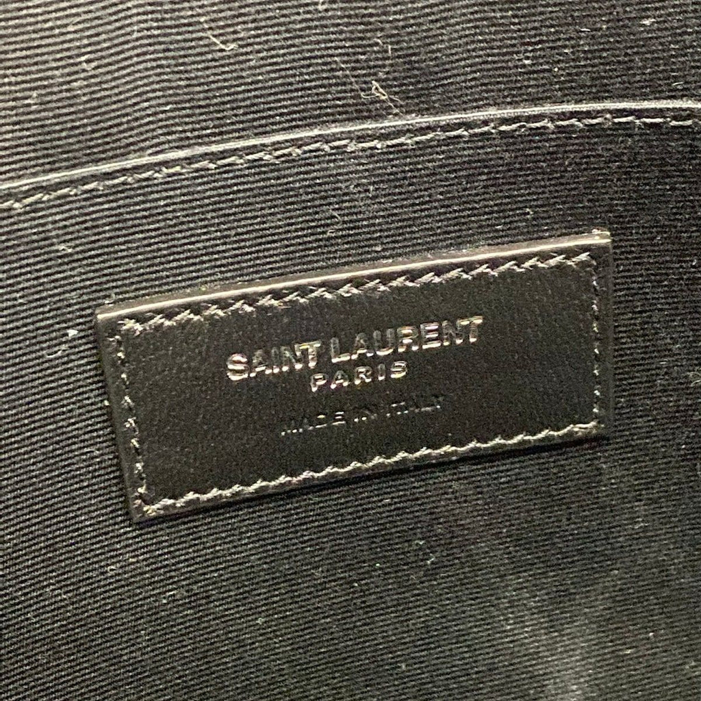 Saint Laurent Paris Clutch Black Leather — view 9
